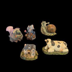 Assorted figurine collection.